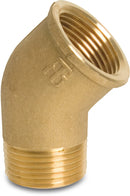 Profec Elbow 45° Brass 1 1/2" Female Thread x Male Thread 40Bar | Profec | UK Supplier | Roladex