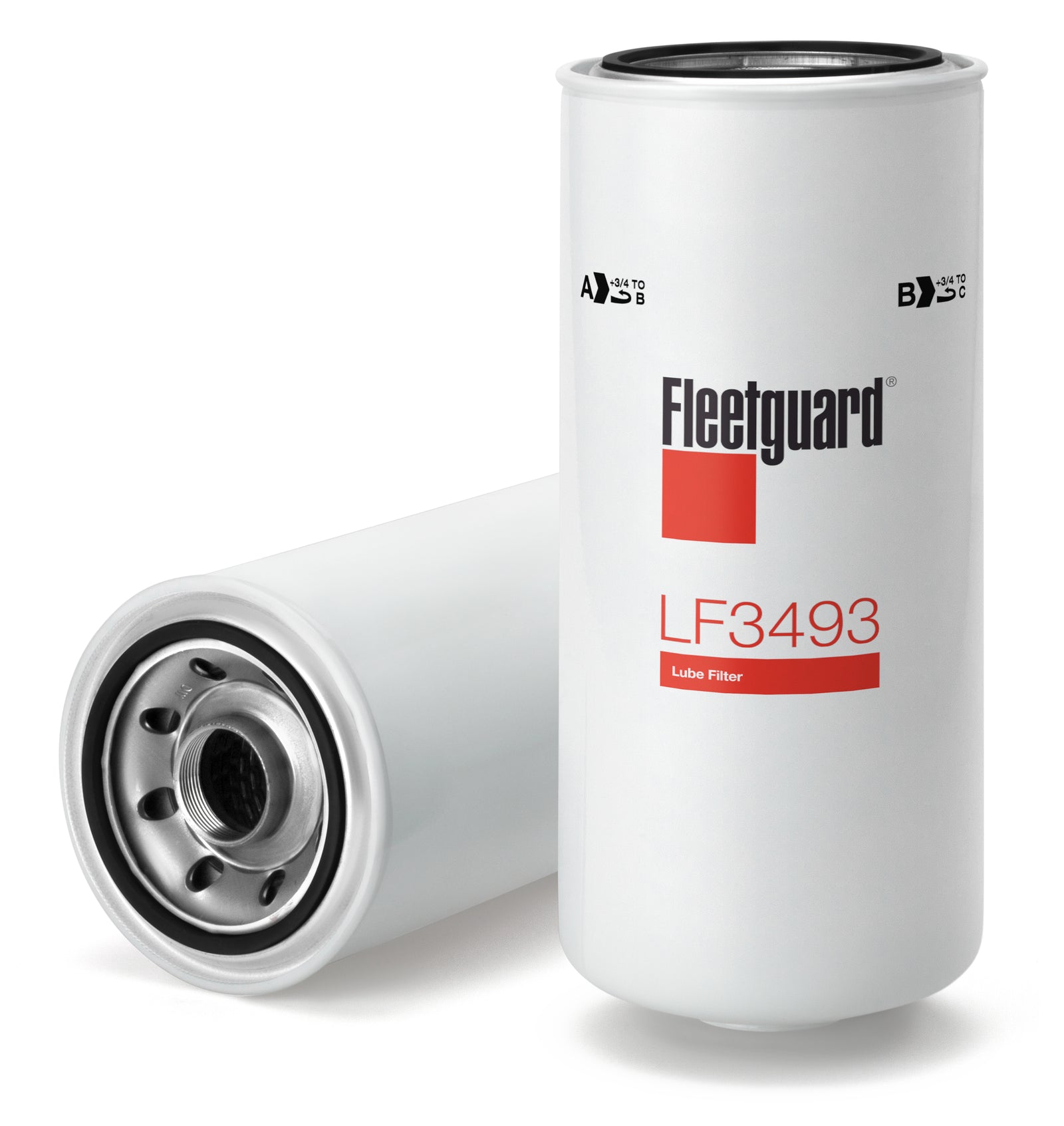 Fleetguard Oil Filter Cellulose Spinon LF3493