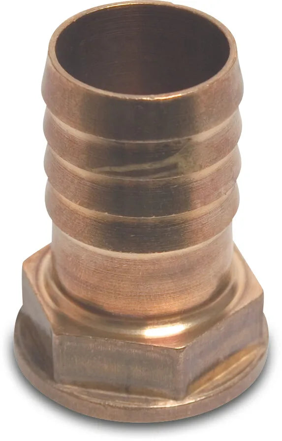 Profec Tail Adaptor Hexagonal Brass 1" x 25mm Female Thread x Hose Tail 30Bar | Profec | UK Supplier | Roladex