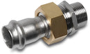 Bonfix Adaptor Stainless Steel 316L 3/4" x 22mm Male Thread x Press Fit | Bonfix | UK Supplier | Roladex