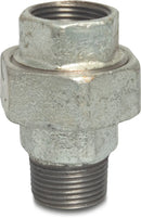Profec Union Coupler Galvanised Cast Iron 1 1/4" Female Thread x Male Thread 25Bar Type Flat | Profec | UK Supplier | Roladex