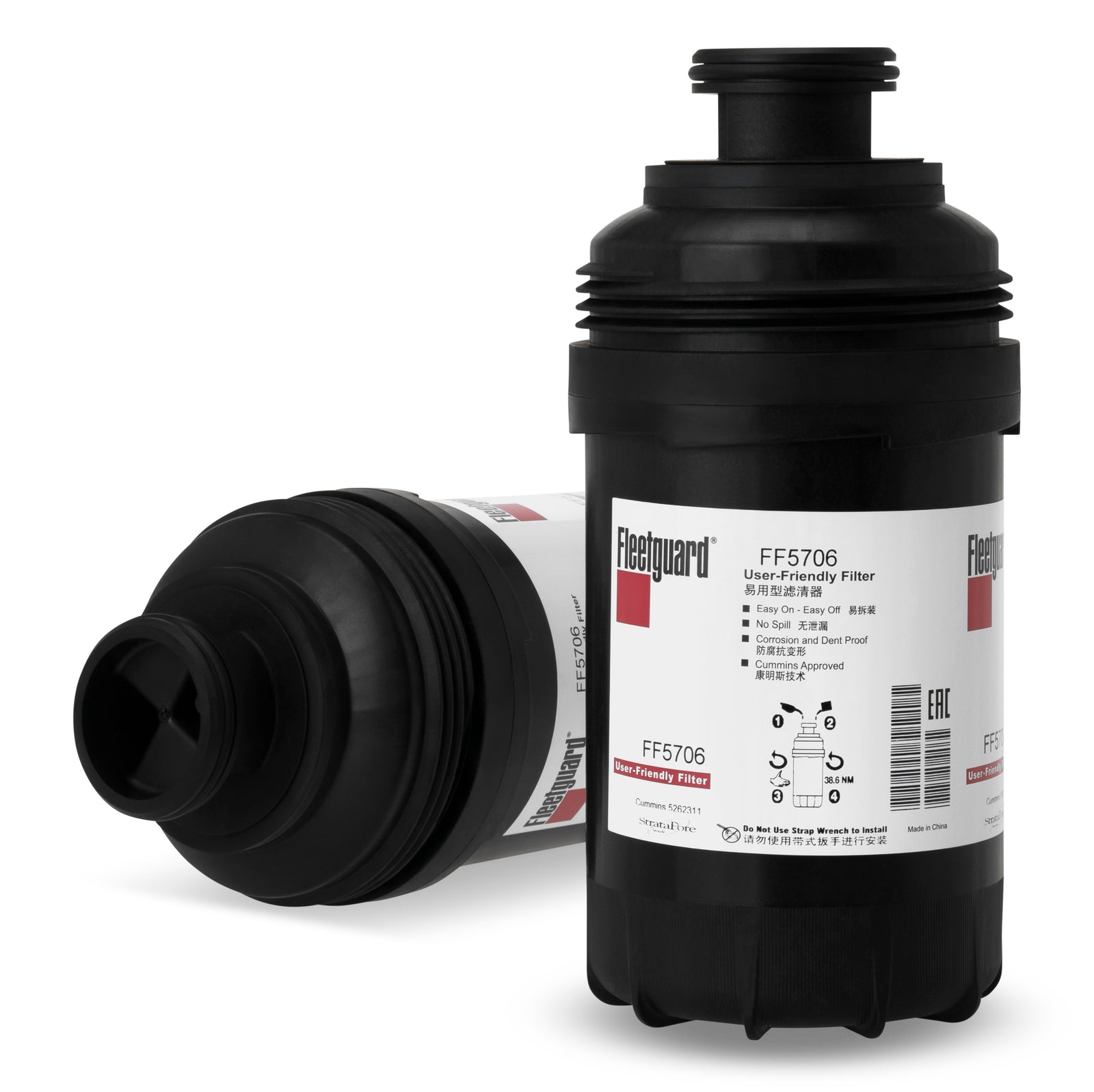 Fleetguard Fuel Filter Spin-On Plastic FF5706