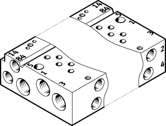 Festo | VABM-L1-10AW-M7-9 | Manifold Rail