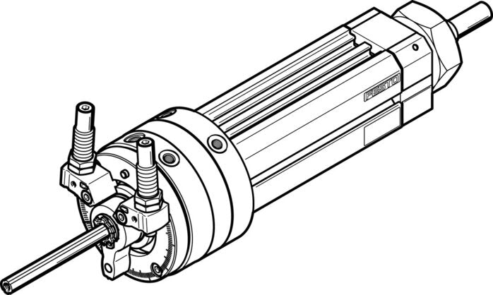 Festo DSL-40-100-270-CC-A-S20-KF-B Swivel / Linear Unit