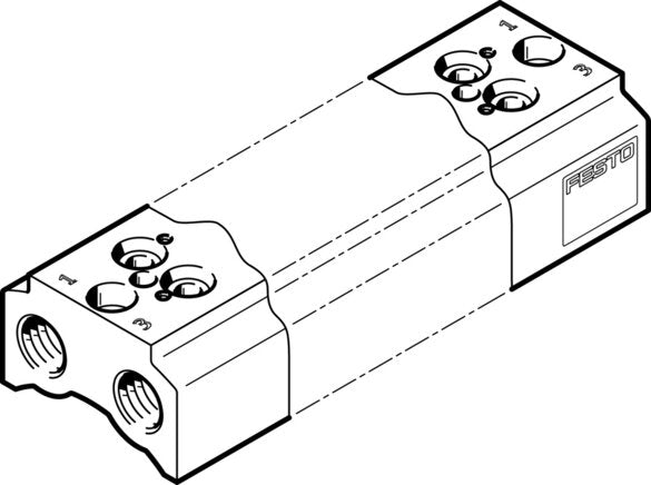 Festo | CPE10-3/2-PRS-1/4-2 | Manifold Block