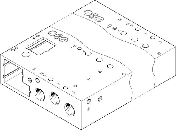 Festo | VABM-L1-14G-G14-12-GR | Manifold Rail