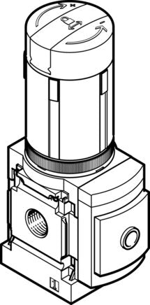 Festo MS6-LRB-1/2-D5-A4-AS Pressure Regulator