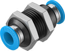Festo QSS-8-50 Push-In Bulkhead Conn 50 pcs