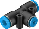 Festo QST-6-4-100 Push-In T Connector 100 pcs
