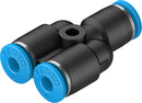 Festo QSY-4-100 Push-In Y Connector 100 pcs