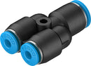 Festo QSY-6-4-100 Push-In Y Connector 100 pcs