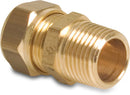 Bonfix Bush Brass 10mm x 1/2" Compression Fitting x Male Thread 0.2Bar 10Bar /Gastec | Bonfix | UK Supplier | Roladex