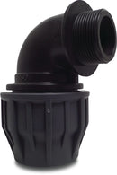Jasonflex 90° PP 50mm x 1 1/2" Compression Fitting x Male Thread 16Bar Grey | Jasonflex | UK Supplier | Roladex