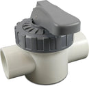 Profec Shut Off Valve Pvc-U 1 1/2" Imperial Glue Socket 10Bar White | Profec | UK Supplier | Roladex