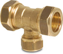 Bonfix T-Piece 90° Brass 28mm x 22mm x 28mm Compression Fitting /Gastec | Bonfix | UK Supplier | Roladex