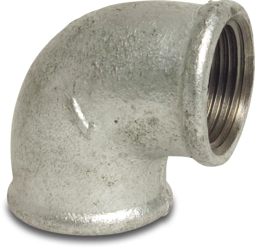 Profec Elbow 90° Galvanised Cast Iron 1" Female Thread 25Bar | Profec | UK Supplier | Roladex