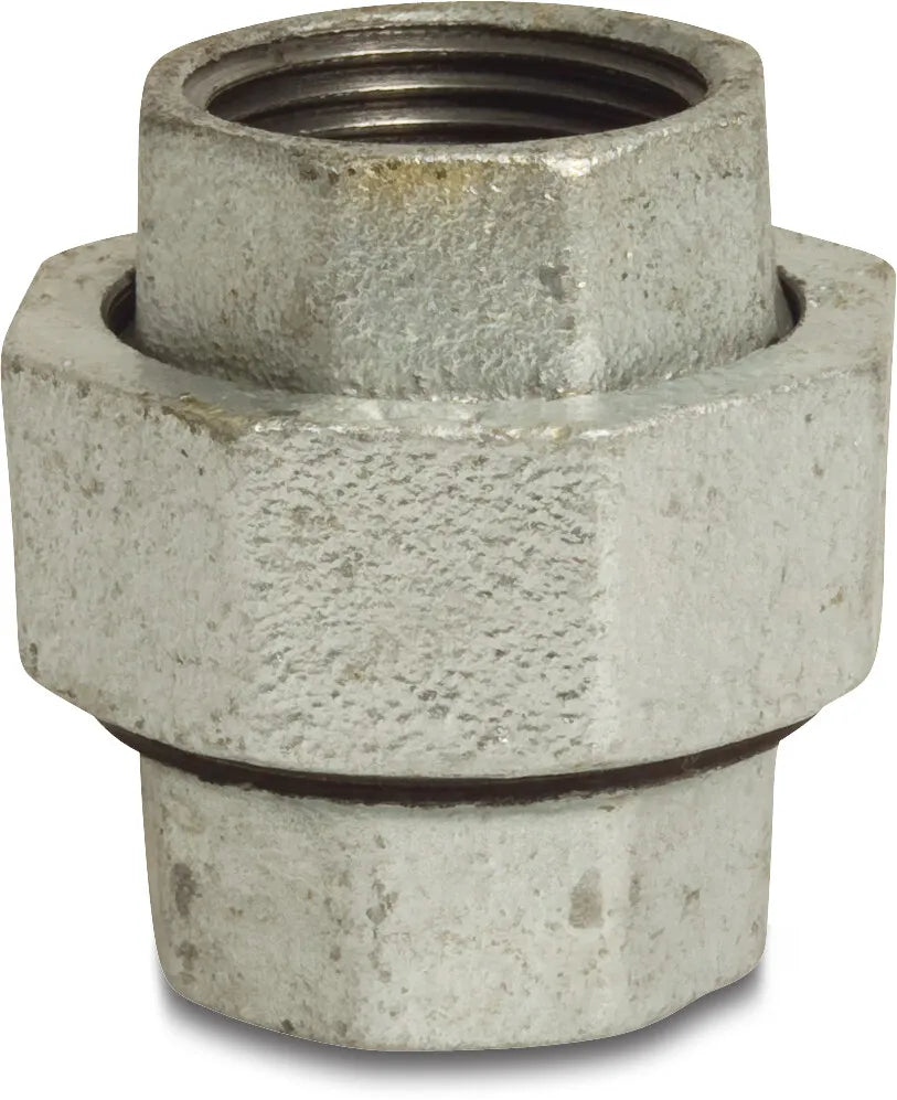 Profec Union Coupler Galvanised Cast Iron 2 1/2" Female Thread 25Bar Type Conical | Profec | UK Supplier | Roladex