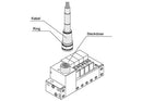 SMC GVVQ100-12A-1 SMC Multi-Pin Connector