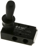 H 322-08 S EMC   3/2-way hand lever valve, spring return, g 1/4"