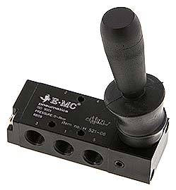 H 521-06 EMC   5/2-way hand lever valve, detend, g 1/8"