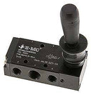 H 522-08 EMC   5/2-way hand lever valve, detend, g 1/4"