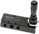 H 532-08 ES EMC   5/3-way hand lever valve, g 1/4", center position vented, spring return