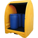 4 Drum Spill Pallet With All Weather Hard Cover