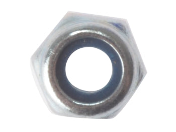 Hexagonal Nuts with Nylon Inserts - Zinc Plated - Box 25 - M24