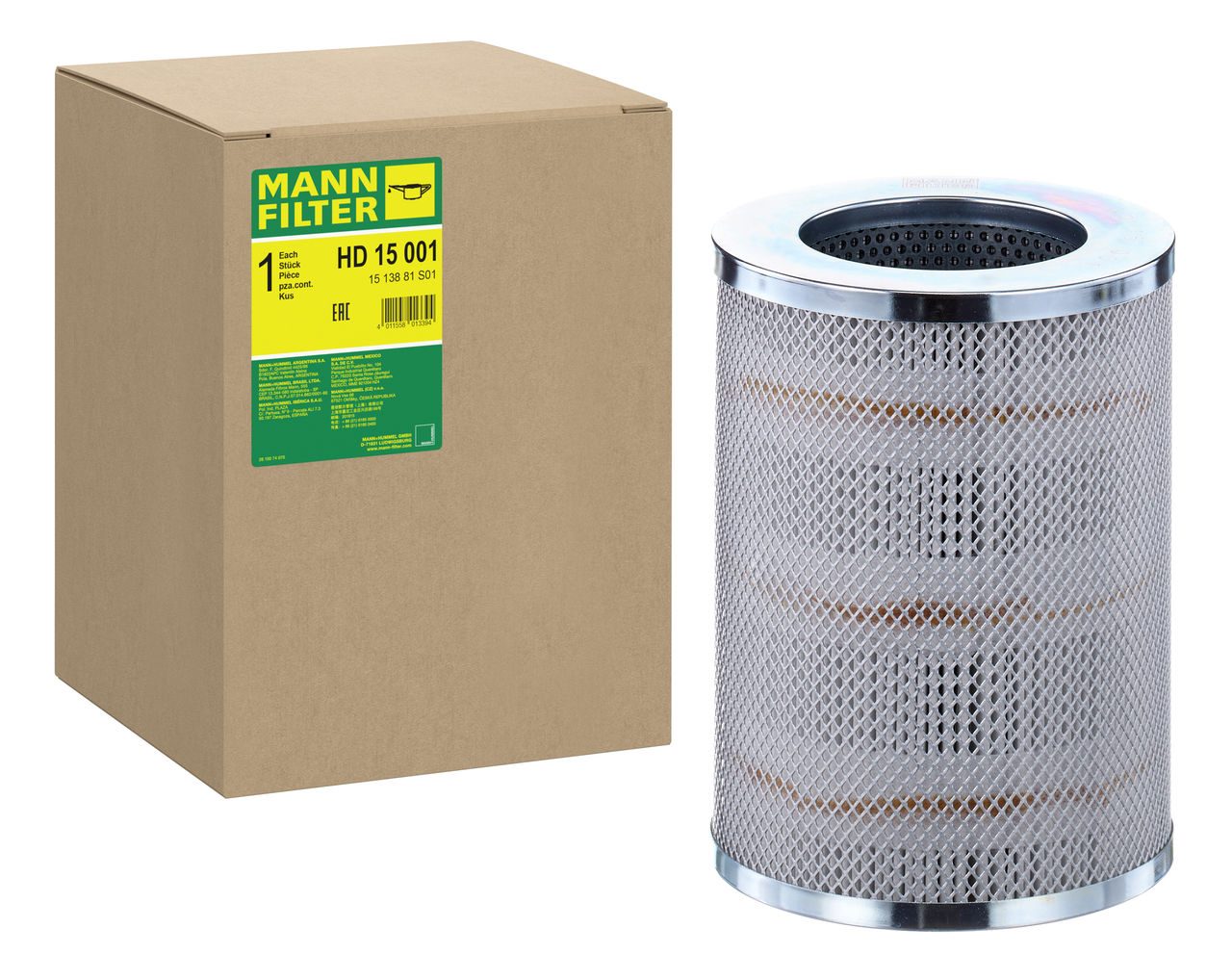 Mann Hydraulic Filter HD 15 001