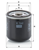 Mann Oil Filter W 7042