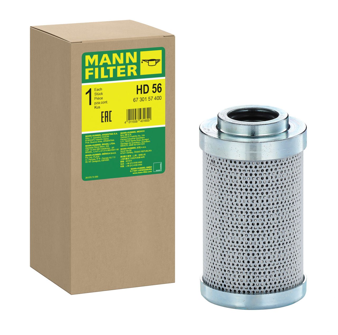 Mann Hydraulic Filter HD 56