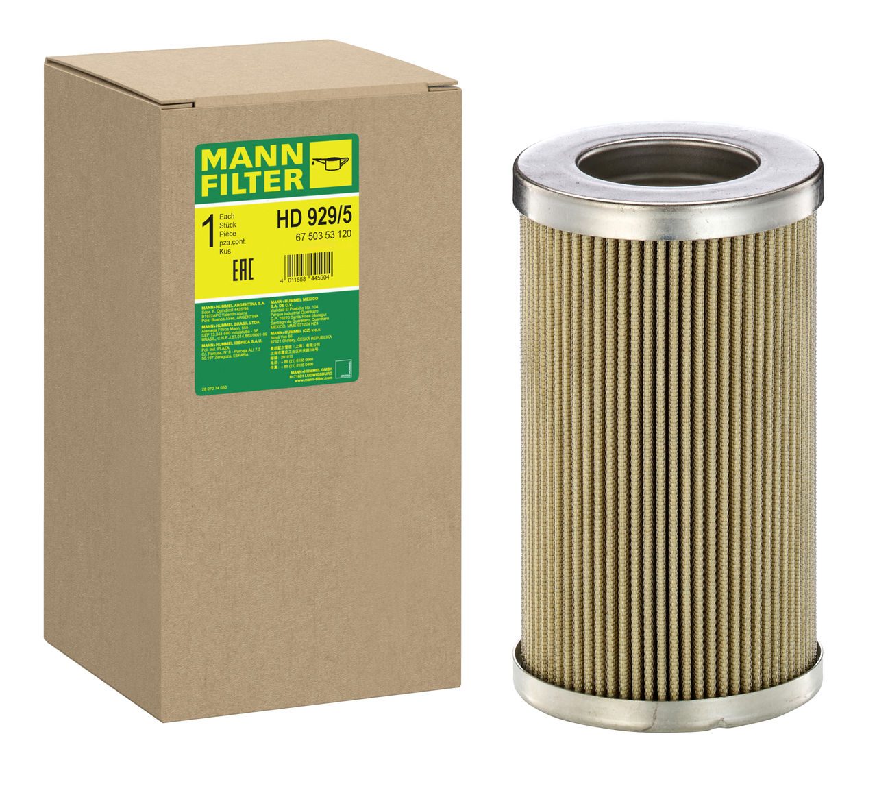 Mann Hydraulic Filter HD 929/5