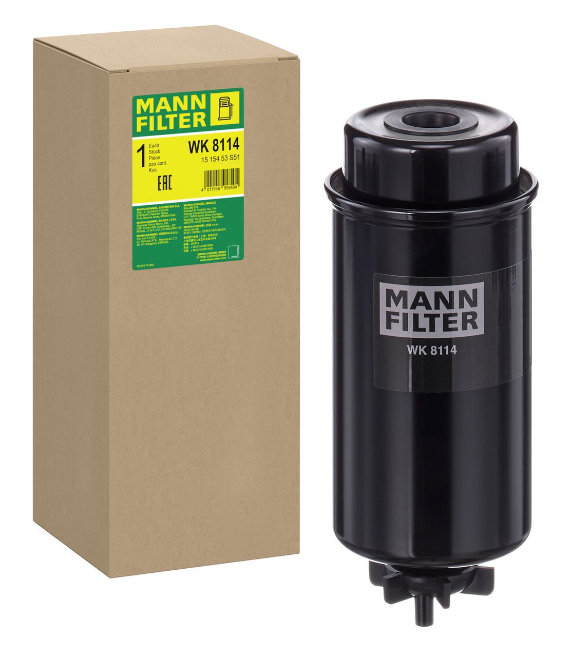 Mann Fuel Filter WK 8114
