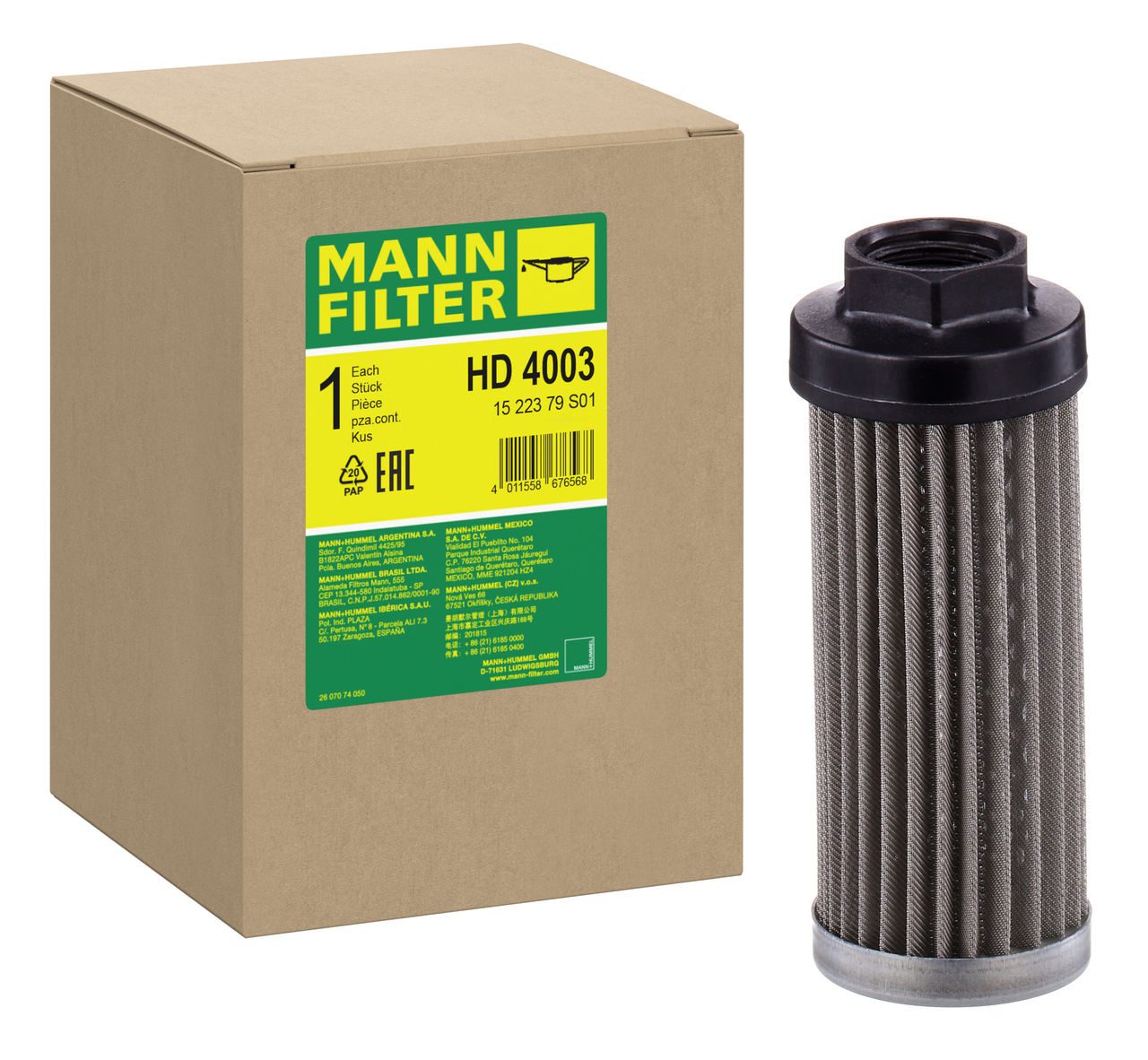 Mann Hydraulic Filter HD 4003