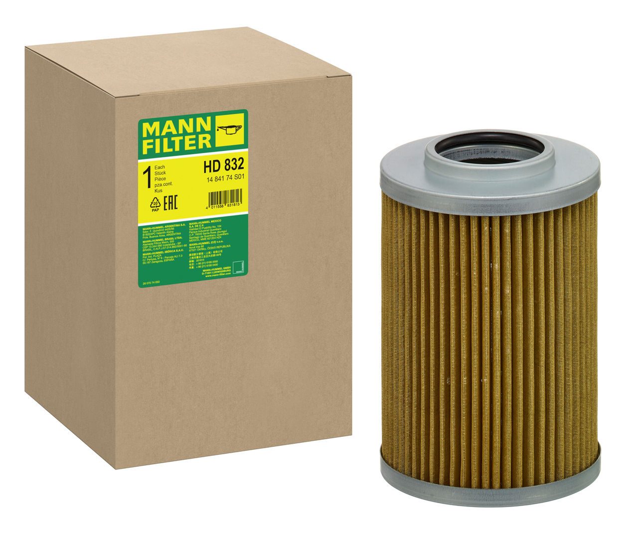 Mann Hydraulic Filter HD 832