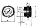 SMC KP8-16-40 SMC Panel Pressure Gauge