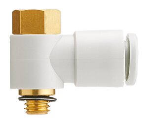SMC KQ2VF06-M5N SMC Screw-In Angle, 360° Black