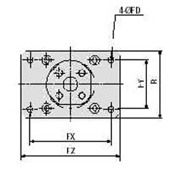 SMC MGZ-F04 SMC Flange Mount