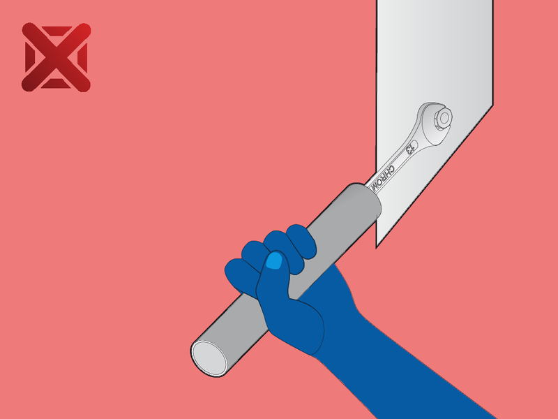 Open end wrench, 5.5 x 7