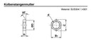 SMC NT-02SUS SMC Piston Rod Nut
