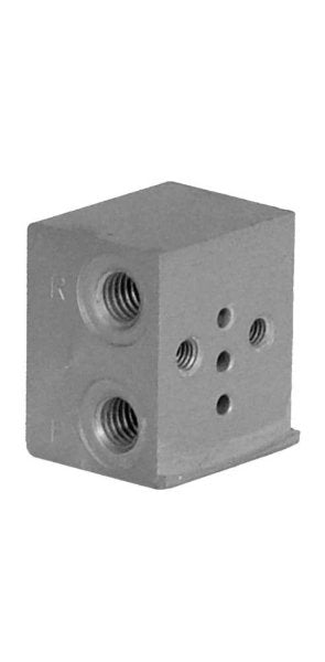 Image of P001-02 - Single sub base to suit series P M5 ports - Camozzi | Roladex UK