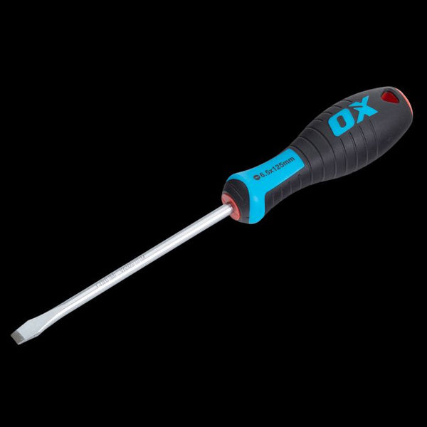OX Pro Slotted Flared Screwdriver - 125 x 6.5mm