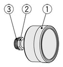 SMC P601020-12 SMC Vacuum Pressure Gauge Set