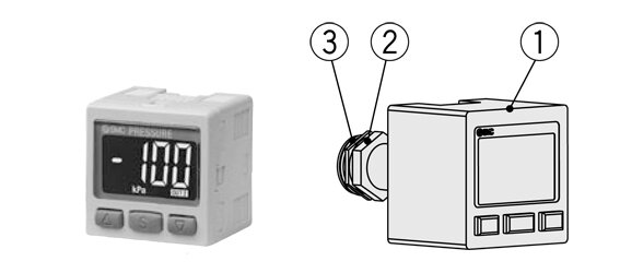 SMC P601010-13-4 SMC Digital Pressure Switch Se