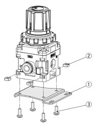 SMC P601010-14 SMC Foot Fastener