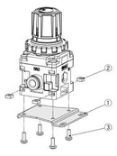 SMC P601020-14 SMC Foot Fastener