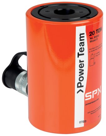 POWER TEAM hollow piston type cylinder, 10 ton, 63.5 mm stroke