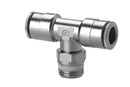 Image of S6430 8-1/8 - Push in fitting swivel branch tee 8mm tube 1/8 thread (Pack of 5) - Camozzi | Roladex UK