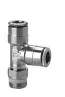 Image of S6440 8-1/4 - Push in fitting swivel run tee 8mm tube 1/4 thread (Pack of 5) - Camozzi | Roladex UK