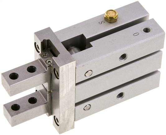 EMC Parallel Gripper, Pistons 25Mm, Single Acting - Closed When Not Pressurized (Internal Grab)